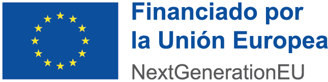 Logotipo de la Unión Europea con el texto "Financiado por la Unión Europea NextGenerationEU", utilizado para destacar el apoyo financiero de la UE en proyectos de desarrollo y sostenibilidad.