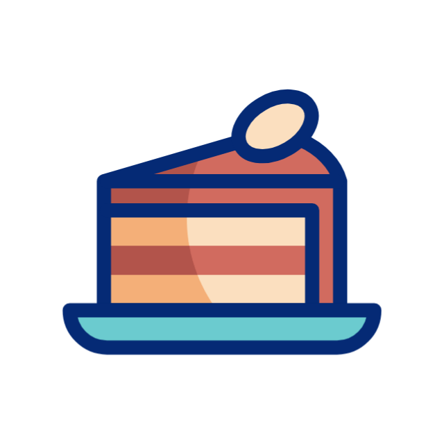 Tarta de capas con crema en un plato, ideal para postres y celebraciones.
